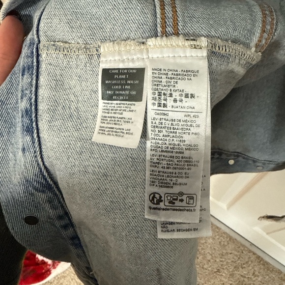 Men/Women Levi's Patchwork Denim Trucker Jacket Size 3XL - Picture 6 of 10
